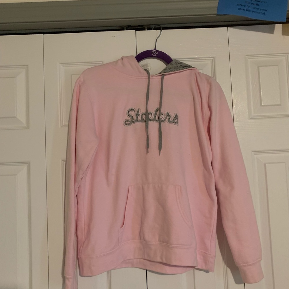 baby pink steelers sweatshirt